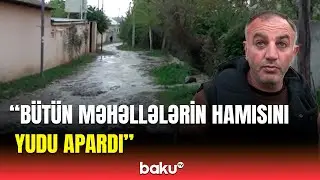 Yollarımızı pis günə qoydu | Goranboyda sakinlər su içində yaşamağa məcbur qaldı