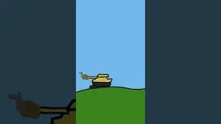 Tank. falling into dirt. -SHORT #fun #animation #history #shorts #short