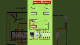House Room Wiring #electrician #electrical #shorts by Munna Electrical