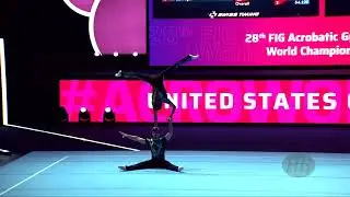 United States (USA) - 2022 Acrobatic Worlds, Baku (AZE) - Balance Qualification  Men's Pair