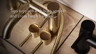 Core Brushed Brass, Matt Black & Chrome Finish Tap Collection