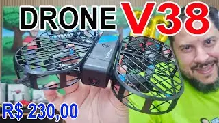 Drone V38 da 4DRC Como ligar todas as funções do controle qualidade da imagem drone legal demais