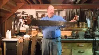 Sharpening a One Man Crosscut - Pt 1 -  What is a One Man Crosscut Saw? by Old Sneelock's Workshop