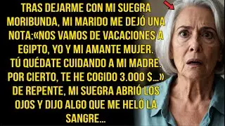 MARIDO SE FUE A EGIPTO CON AMANTE 💔 SUEGRA MORIBUNDA ABRIÓ LOS OJOS Y DIJO ALGO HELADOR 😱🥶