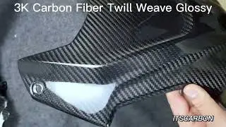 Pure Real Dry Carbon Fiber Winglets Rear Footrest Parts Fairing Fenders