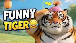 This Cute Tiger in a Cap Will Make You Laugh 😂🐯Funny AI Tiger Wearing a Cap | Cute & Hilarious 