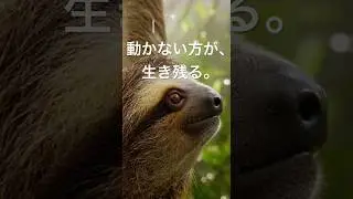 【驚愕】動かない方が生き残る？ナマケモノの設計が合理的すぎた。