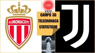 🔴LIVE | MONACO JUVENTUS | Telecronaca, pagelle & campo 3D | Champions League