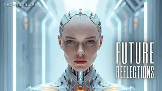 Future Reflections | Cyber Techno | 1 Hour Droid DJ Set with Neon Lights | Technotolian