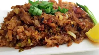 How to make tuna in can sisig //konzerv tonhal filipino recept