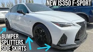 LEXUS IS350 2023 года: боковые юбки, бамперы, сплиттер и диски