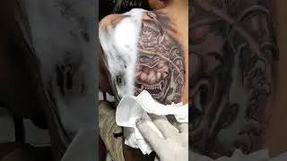 JAPANESE KABUTO TATTOO by UCOX TATTOS | Yogyakarta - Indonesia #shorts