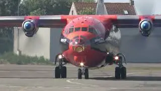 CAVOK AIRLINES ANTONOV 12 departure Ostend Airport  UR-CKM