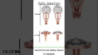 CAD design✨, For Online Course: 8779820628 #shorts  #cad #jewellerydesign #creativity #coreldraw