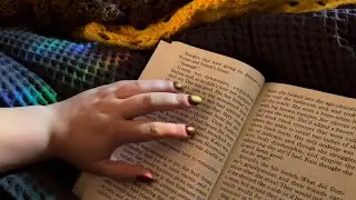 *asmr* lo-fi unintelligible reading + tapping