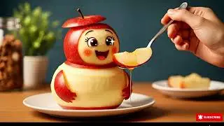 Apple Cutie 🍎🌟 | Pixar-Style Fruit Creature Fantasy | Cute Magical Fruit Animation 4K