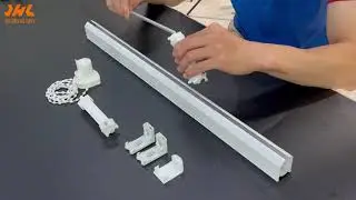 How to quickly install JHL's MODEL: H040 high quality Roman blind rail track