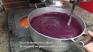 Aprenda a receita Doce de Batata Roxa