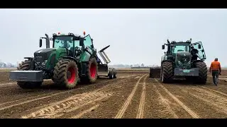 Livellamento terreno con Fendt 930 e 933 accoppiati a livelle Montefiori 5m | Biemme |