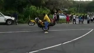 Bike stunt in Jamaica