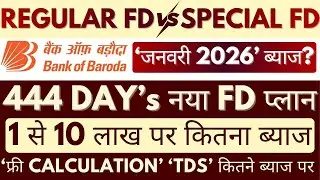 Bank of Baroda 444 Days Special FD Plan | Fixed Deposit In Bank Of Baroda | BOB Interest Rates On FD