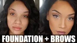 MAKEUP| (Easy) Foundation + Eyebrow Routine