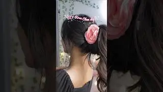 DIY Rose Claw Clip 🌹#diy #shorts