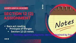 judgment decree obtained by fraud | section 12(2) notes | assignment
