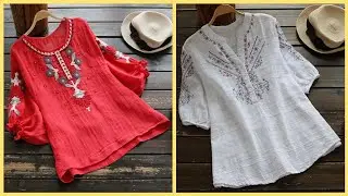 new designer casual tunic top designs for girls 2021 collection