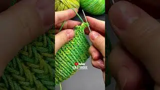 DOPPELSEITIGES GUMMI! 1 REIHE wiederholen!  #ichstricke #strickenlernen #stricktipps