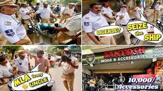 Angry Hyderabad Cops👮‍♂️SEIZED my Bike🚨₹11,***/- fine for illegal exhaust | Santosh Modz Visit #vlog