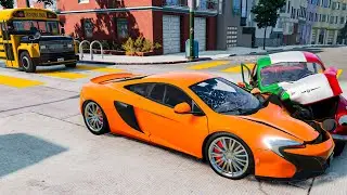 Careless Overtaking and Rollover Car Crashes | BeamNG.Drive