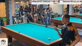 RENATO VARGAS 5.0 🆚 SNIPER NICOLAS 5.5 | Race To 7 - 2nd VIP CUP Class 5065 - 10 Ball.