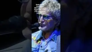 Kevin Cronin blooper from a St Louis, Missouri concert recorded by me on 8/22. He recovered fine tho