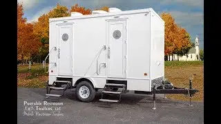 2 Station Portable Restrooms Trailer | Calypso Series