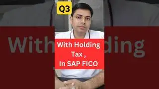 SAP FICO Interview Question & Answer 🎯 What is withholding tax?