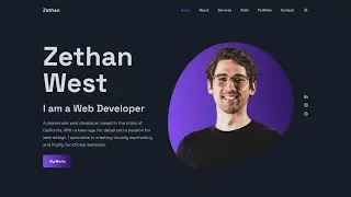 Create a Responsive Personal Portfolio Website using HTML CSS and JavaScript