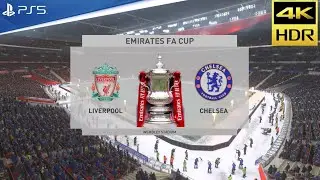FIFA 22 FA CUP Final (Pro Cam) Ultra Realistic heavy snow Gameplay PS5 (4K HDR)