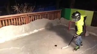 &ldquo;It&rsquo;s November 1st&rdquo; 2019 Mini Ice Rink on Backyard Deck