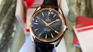 Đồng hồ Omega Seamaster 41.5mm demi v&agrave;ng 18k