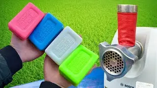 Colorful Soap vs Meat Grinder - Experiment