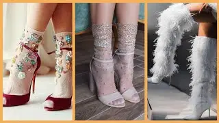 Luxury Heels With stylish Socks designs ideas for formal wear Collection 2K20