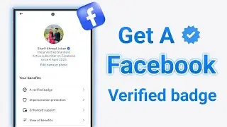 How do I get a Facebook verification badge