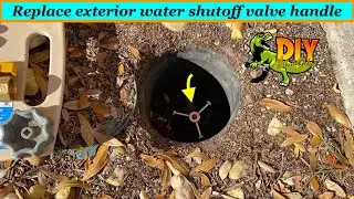 Fix broken water shutoff valve - DIY universal handle
