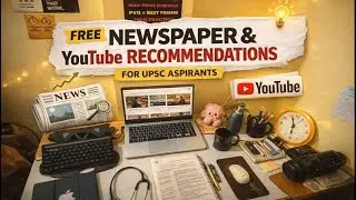 Free Daily Newspaper 🗞️ and You Tube recommendations for UPSC aspirants 📚💪