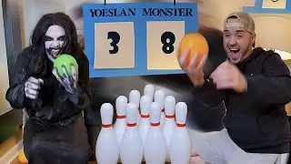 Bowling with Monster 🎳