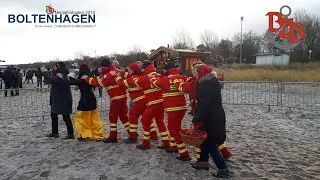 Boltenhagen Neujahrs baden 2019 Part 3 Durchgang der Männer ...