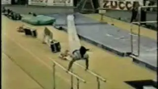 1982 Rome Grand Prix gymnastics Tong Fei parallel bars