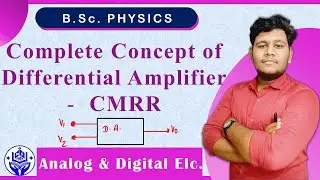 🔴 Differential Amplifier || Common Mode Rejection Ratio | #msmaths #analogelectronics