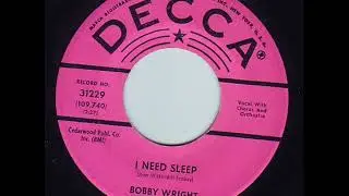 BOBBY WRIGHT I need sleep TEEN ROCK'N'ROLL 1960 Soundsample
